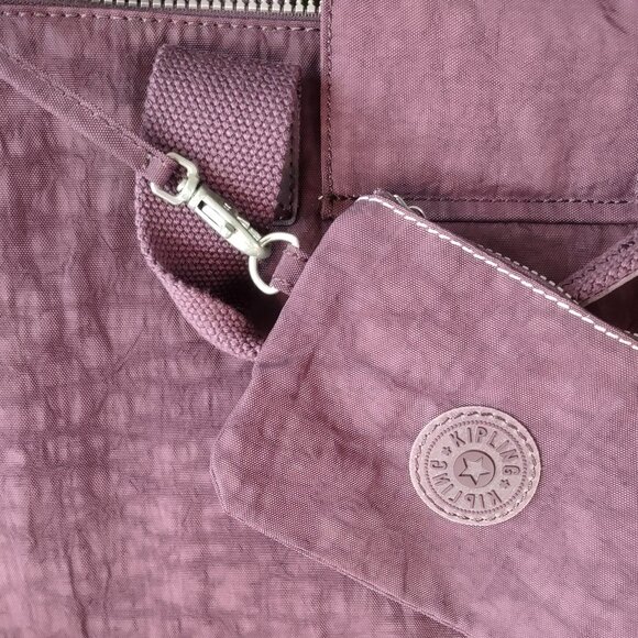 Kipling messenger tote bag, crossbody NWT and monkey charm - Picture 11 of 11